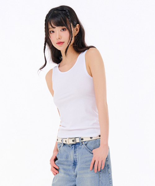CHASECULT(チェイスカルト)の「レディース スリーブレスTシャツ-FDZG8251A01(Tシャツ/カットソー・レディース・ホワイト・85/90)」の3枚目の写真