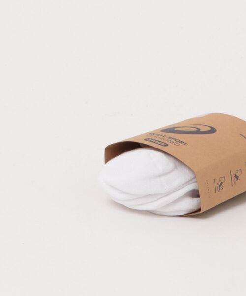 ASICS（アシックス）の「《ASICS》3Pｸｵｰﾀｰｿｯｸｽ（ソックス/靴下・メンズ・ホワイト/ブラック・L/M/S）」の3枚目の写真