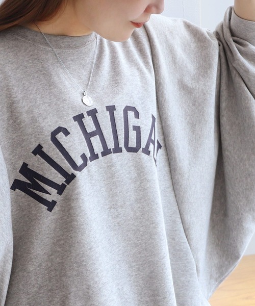 reca（レカ）の「袖ボリュームドルマンプルオーバー（Tシャツ/カットソー・レディース・グレイッシュベージュ/トップグレー/チャコール・FREE）」の14枚目の写真