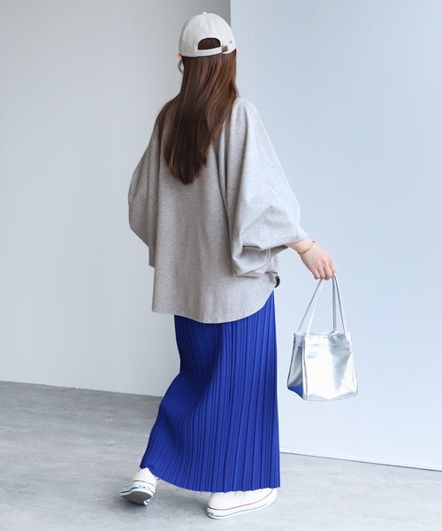 reca（レカ）の「袖ボリュームドルマンプルオーバー（Tシャツ/カットソー・レディース・グレイッシュベージュ/トップグレー/チャコール・FREE）」の15枚目の写真