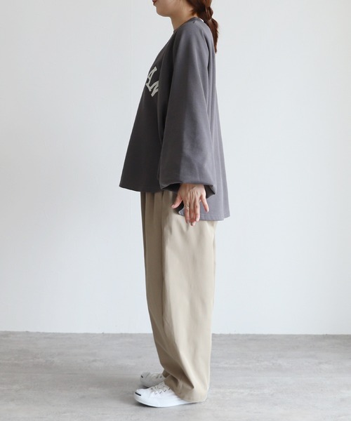 reca（レカ）の「袖ボリュームドルマンプルオーバー（Tシャツ/カットソー・レディース・グレイッシュベージュ/トップグレー/チャコール・FREE）」の19枚目の写真