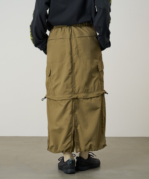 Gramicci(グラミチ)の「CONVERTIBLE CARGO SKIRT / コンバーチブルカーゴスカート Gramicci グラミチ(スカート・レディース・ブラック/カーキ・XL/L/M/S)」の3枚目の写真