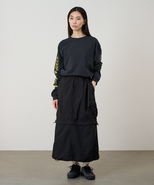 Gramicci(グラミチ)の「CONVERTIBLE CARGO SKIRT / コンバーチブルカーゴスカート Gramicci グラミチ(スカート・レディース・ブラック/カーキ・XL/L/M/S)」の8枚目の写真