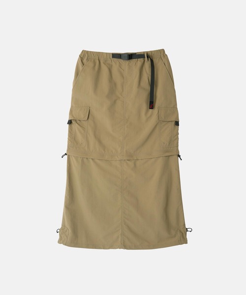 Gramicci(グラミチ)の「CONVERTIBLE CARGO SKIRT / コンバーチブルカーゴスカート Gramicci グラミチ(スカート・レディース・ブラック/カーキ・XL/L/M/S)」の9枚目の写真