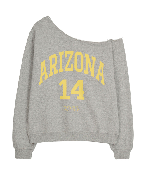 ERER(エルエル)の「Off-shoulder Arizona Sweatshirt Melange Gray(スウェット・レディース・ライトグレー・F)」の3枚目の写真