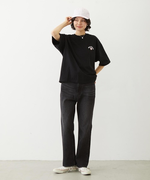 MILKFED.(ミルクフェド)の「STRAIGHT DENIM PANTS(デニムパンツ・レディース・インディゴブルー/ブラック/ライトブルー・S/M)」の19枚目の写真