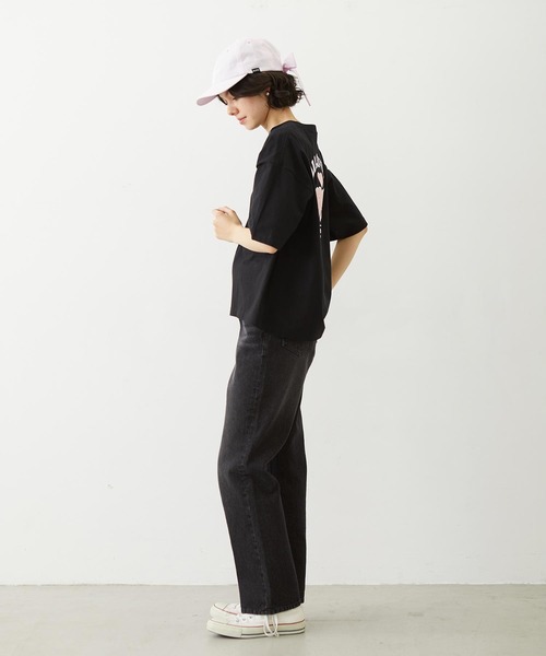 MILKFED.(ミルクフェド)の「STRAIGHT DENIM PANTS(デニムパンツ・レディース・インディゴブルー/ブラック/ライトブルー・S/M)」の20枚目の写真