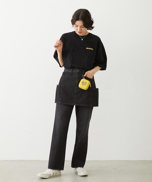 MILKFED.(ミルクフェド)の「STRAIGHT DENIM PANTS(デニムパンツ・レディース・インディゴブルー/ブラック/ライトブルー・S/M)」の21枚目の写真