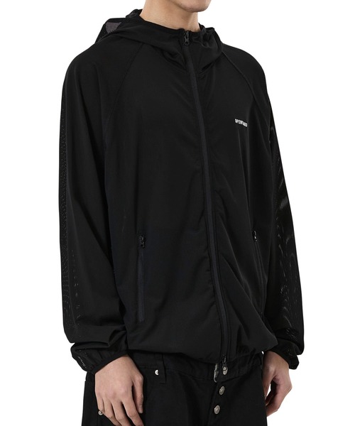 OY(オーワイ)の「『OY/オーワイ』SHADOW MESH WINDBREAKER /シャドーメッシュウィンドブレイカー(ナイロンジャケット・メンズ・ブラック/グレー・L/M)」の4枚目の写真