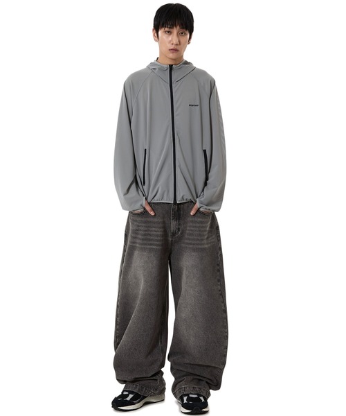 OY(オーワイ)の「『OY/オーワイ』SHADOW MESH WINDBREAKER /シャドーメッシュウィンドブレイカー(ナイロンジャケット・メンズ・ブラック/グレー・L/M)」の12枚目の写真