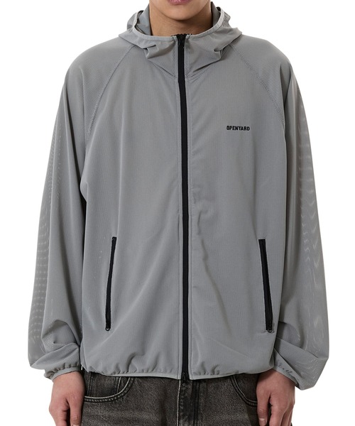 OY(オーワイ)の「『OY/オーワイ』SHADOW MESH WINDBREAKER /シャドーメッシュウィンドブレイカー(ナイロンジャケット・メンズ・ブラック/グレー・L/M)」の8枚目の写真