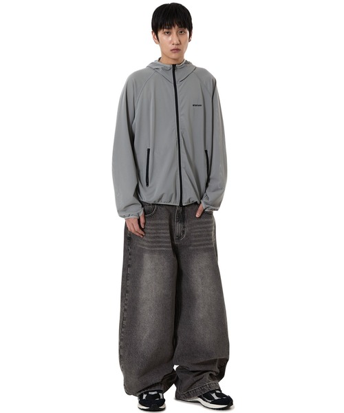 OY(オーワイ)の「『OY/オーワイ』SHADOW MESH WINDBREAKER /シャドーメッシュウィンドブレイカー(ナイロンジャケット・メンズ・ブラック/グレー・L/M)」の13枚目の写真