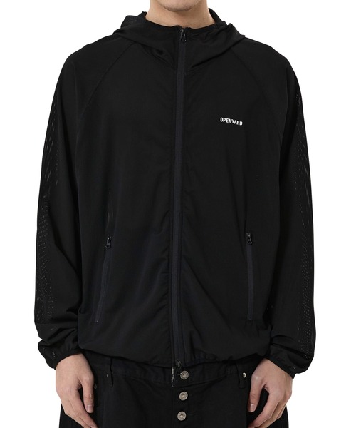 OY(オーワイ)の「『OY/オーワイ』SHADOW MESH WINDBREAKER /シャドーメッシュウィンドブレイカー(ナイロンジャケット・メンズ・ブラック/グレー・L/M)」の3枚目の写真