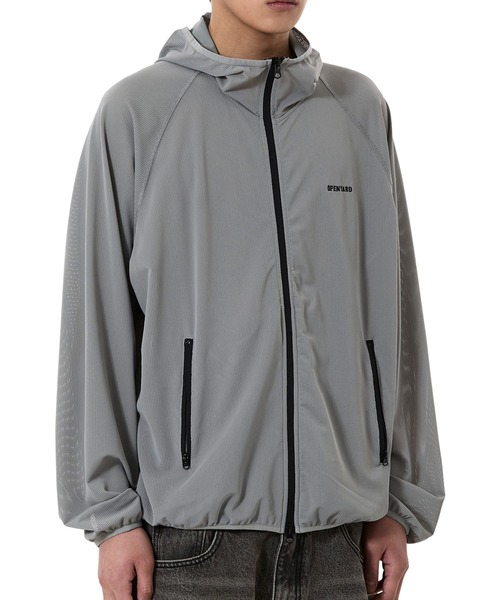OY(オーワイ)の「『OY/オーワイ』SHADOW MESH WINDBREAKER /シャドーメッシュウィンドブレイカー(ナイロンジャケット・メンズ・ブラック/グレー・L/M)」の9枚目の写真