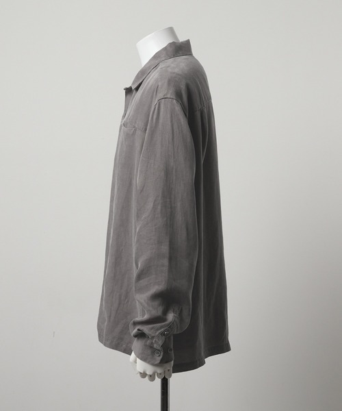 GRANCY(グランシー)の「【GRANCY】Vintage Fade Open-collar Shirt / ヴィンテージフェードオープンカラーシャツ(シャツ/ブラウス・メンズ・ベージュ系1/グレー系1・L/M/S)」の3枚目の写真