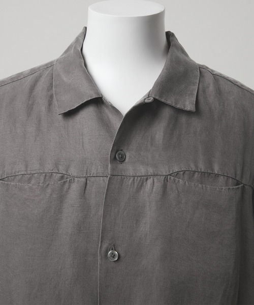 GRANCY(グランシー)の「【GRANCY】Vintage Fade Open-collar Shirt / ヴィンテージフェードオープンカラーシャツ(シャツ/ブラウス・メンズ・ベージュ系1/グレー系1・L/M/S)」の6枚目の写真