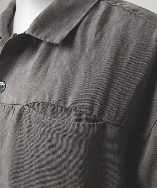 GRANCY(グランシー)の「【GRANCY】Vintage Fade Open-collar Shirt / ヴィンテージフェードオープンカラーシャツ(シャツ/ブラウス・メンズ・ベージュ系1/グレー系1・L/M/S)」の8枚目の写真