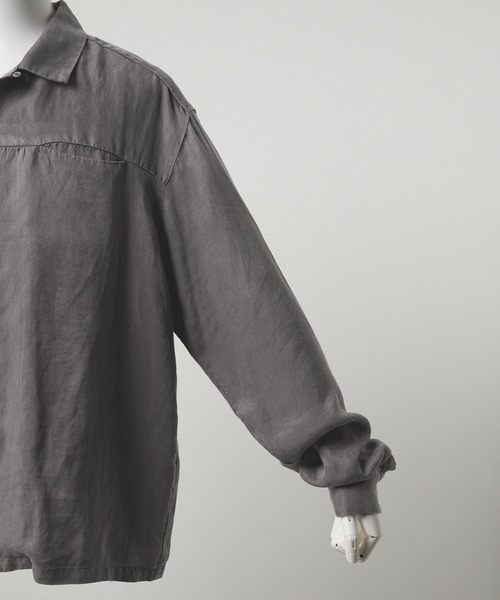GRANCY(グランシー)の「【GRANCY】Vintage Fade Open-collar Shirt / ヴィンテージフェードオープンカラーシャツ(シャツ/ブラウス・メンズ・ベージュ系1/グレー系1・L/M/S)」の10枚目の写真