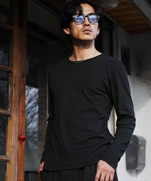 (Never) Acquiesce(ネバーアクイース)の「スパンテレコクルーネックロンT(Tシャツ/カットソー・メンズ・ホワイト/グレー/ブラック・X-LARGE/LARGE/MEDIUM)」の2枚目の写真