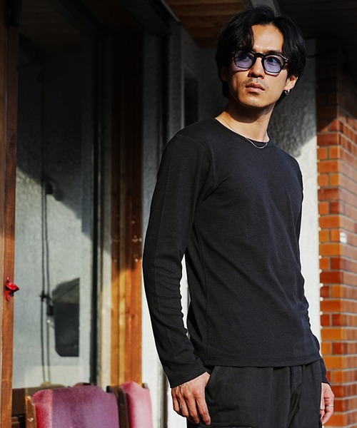 (Never) Acquiesce(ネバーアクイース)の「スパンテレコクルーネックロンT(Tシャツ/カットソー・メンズ・ホワイト/グレー/ブラック・X-LARGE/LARGE/MEDIUM)」の6枚目の写真