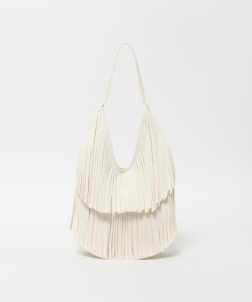 HELOYSE（エロイーズ）の「＜HELOYSE＞フリンジ ショルダーバッグ（ショルダーバッグ・レディース・ホワイト/ブラック・FREE）」の7枚目の写真