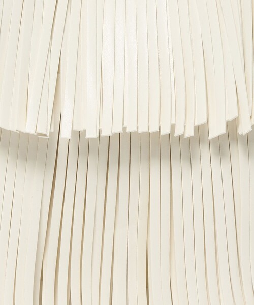 HELOYSE（エロイーズ）の「＜HELOYSE＞フリンジ ショルダーバッグ（ショルダーバッグ・レディース・ホワイト/ブラック・FREE）」の11枚目の写真