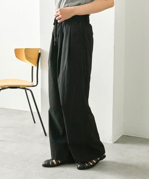 ear PAPILLONNER（イアパピヨネ）の「前後異素材パンツ【SUM1 STYLE】（その他パンツ・レディース・ブラック/ライトベージュ・FREE）」の5枚目の写真