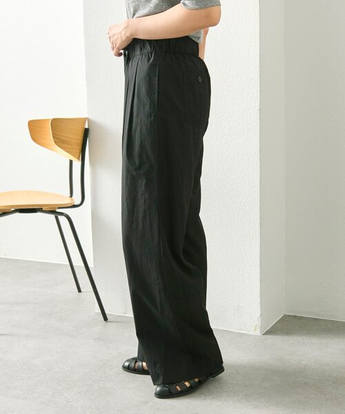 ear PAPILLONNER（イアパピヨネ）の「前後異素材パンツ【SUM1 STYLE】（その他パンツ・レディース・ブラック/ライトベージュ・FREE）」の6枚目の写真