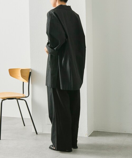 ear PAPILLONNER（イアパピヨネ）の「前後異素材パンツ【SUM1 STYLE】（その他パンツ・レディース・ブラック/ライトベージュ・FREE）」の14枚目の写真