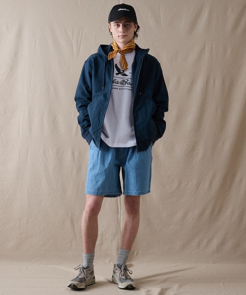 Eddie Bauer(エディーバウアー)の「プルオン ショートパンツ(デニムパンツ・メンズ・インディゴブルー/ホワイト/ライトブルー・XXL/XL/L/M)」の18枚目の写真
