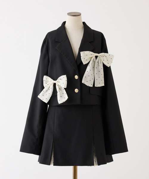 one after another NICE CLAUP（ワンアフターアナザーナイスクラップ）の「【セットアップ可能】配色プリーツスカート（スカート・レディース・チャコールグレー/ブラック/ネイビー・SMALL/MEDIUM）」の4枚目の写真