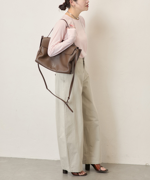 JOURNAL STANDARD(ジャーナルスタンダード)の「《追加2》クルーネックシアーロングTシャツ(Tシャツ/カットソー・レディース・バーガンディー/キャメル/ホワイト/ストーン・FREE)」の22枚目の写真