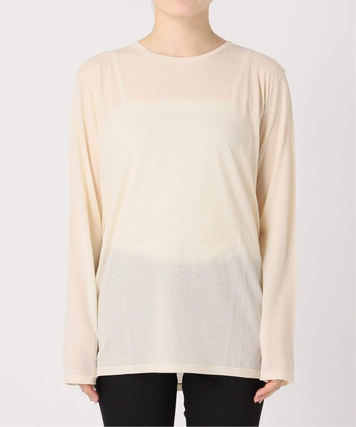 JOURNAL STANDARD シアークルーネックロングTシャツ　2枚 追加2》シアークルーネックロングTシャツ（Tシャツ／カットソー