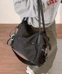Port | 【 Port / ポート 】 ジップポケット ナイロン コンビ ボストンバッグ #(ボストンバッグ)