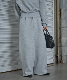 裏起毛タックパンツ