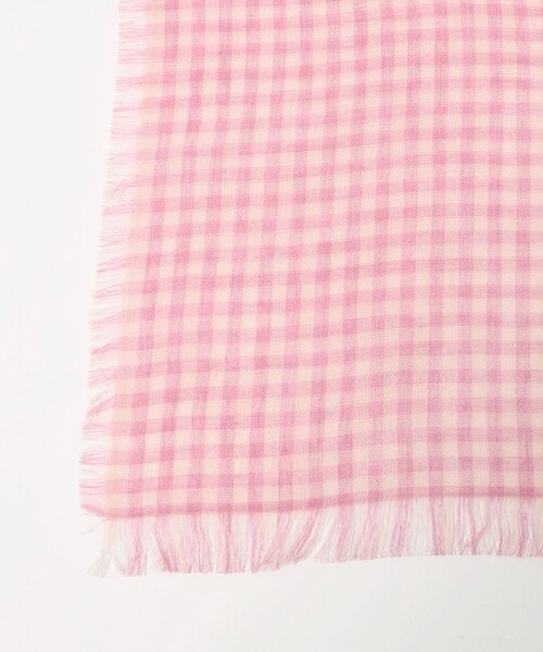 THROW（スロー）の「＜THROW＞ VAL PlaidPattern（ストール/ショール・レディース・ライトピンク・FREE）」の2枚目の写真