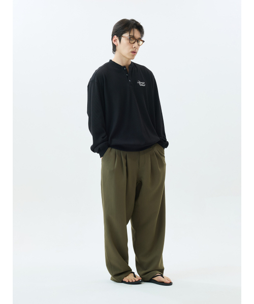 JAMIE WEST(ジェイミーウエスト)の「ヘンリーネックワッフルスウェット(ブラック)(スウェット・レディース・その他・MEDIUM/LARGE/X-LARGE)」の4枚目の写真