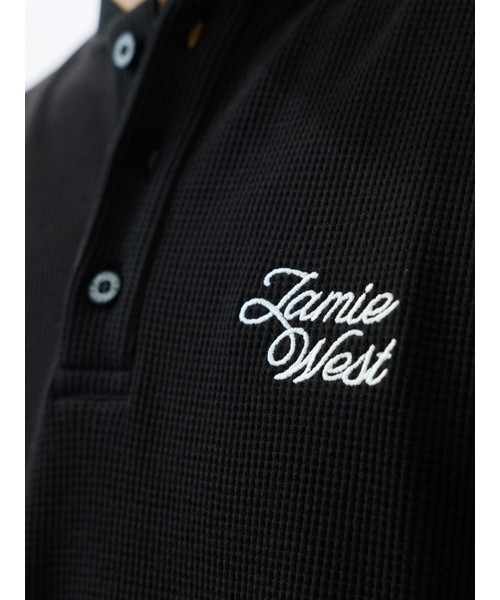 JAMIE WEST(ジェイミーウエスト)の「ヘンリーネックワッフルスウェット(ブラック)(スウェット・レディース・その他・MEDIUM/LARGE/X-LARGE)」の5枚目の写真