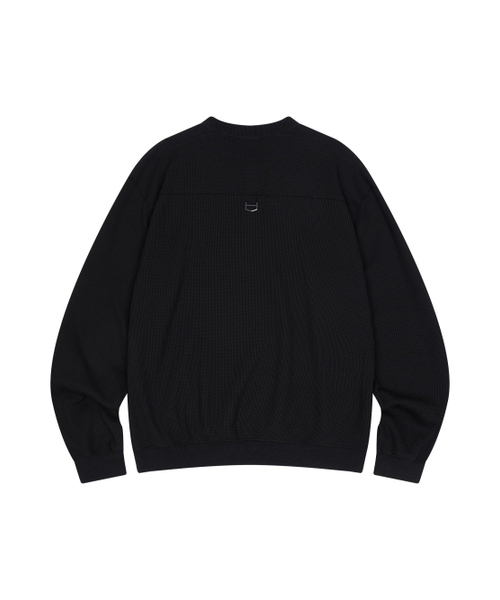 JAMIE WEST(ジェイミーウエスト)の「ヘンリーネックワッフルスウェット(ブラック)(スウェット・レディース・その他・MEDIUM/LARGE/X-LARGE)」の7枚目の写真