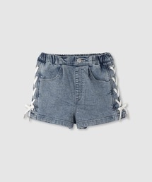 Mac-House（マックハウス）の「SimpLify 　サイドレースアップ デニムショートパンツ（デニムパンツ）」