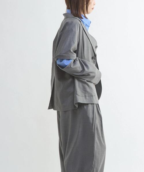 CONVERSE TOKYO（コンバーストウキョウ）の「【HL】LINEN LIKE 2WAY TAILORED JACKET（テーラードジャケット・レディース・グレー/ブラウン・FREE）」の19枚目の写真