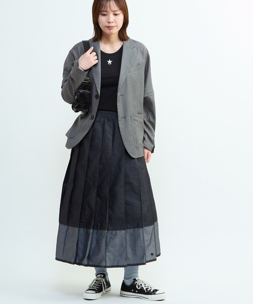 CONVERSE TOKYO(コンバーストウキョウ)の「【HL】LINEN LIKE 2WAY TAILORED JACKET(テーラードジャケット・レディース・グレー/ブラウン・FREE)」の17枚目の写真