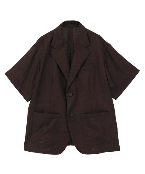 CONVERSE TOKYO(コンバーストウキョウ)の「【HL】LINEN LIKE 2WAY TAILORED JACKET(テーラードジャケット・レディース・グレー/ブラウン・FREE)」の12枚目の写真