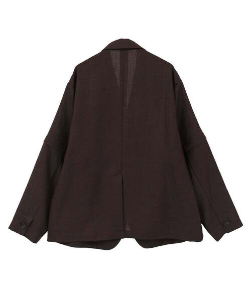 CONVERSE TOKYO(コンバーストウキョウ)の「【HL】LINEN LIKE 2WAY TAILORED JACKET(テーラードジャケット・レディース・グレー/ブラウン・FREE)」の11枚目の写真