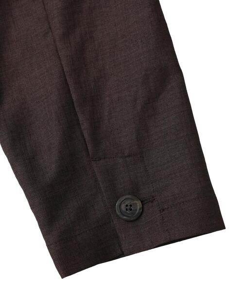 CONVERSE TOKYO(コンバーストウキョウ)の「【HL】LINEN LIKE 2WAY TAILORED JACKET(テーラードジャケット・レディース・グレー/ブラウン・FREE)」の7枚目の写真