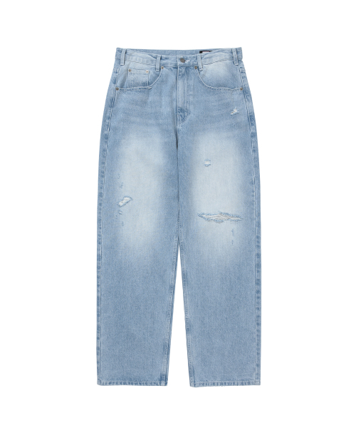 WELLBEING EXPRESS(ウェルビーイングエクスプレス)の「Fake Pocket Denim Light Blue(デニムパンツ・レディース・その他・SMALL/MEDIUM/LARGE)」の1枚目の写真