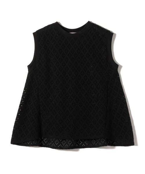 SHIPS(シップス)の「〈手洗い可能〉アイレット ノースリーブ フレア プルオーバー(Tシャツ/カットソー・レディース・ライトグリーン/ホワイト/ブラック・ONE SIZE)」の14枚目の写真