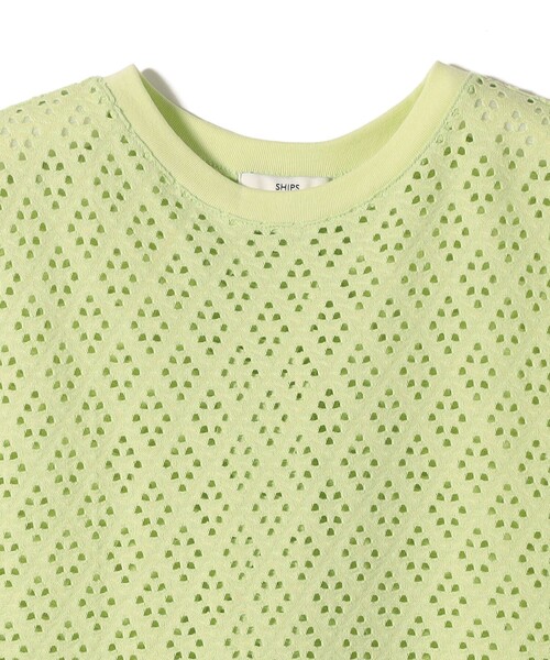 SHIPS(シップス)の「〈手洗い可能〉アイレット ノースリーブ フレア プルオーバー(Tシャツ/カットソー・レディース・ライトグリーン/ホワイト/ブラック・ONE SIZE)」の10枚目の写真