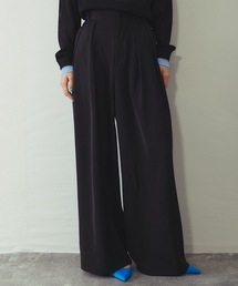 エステルツイルタックワイドパンツ