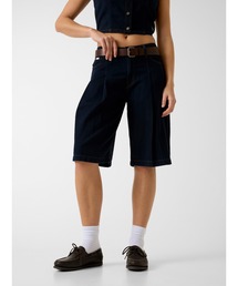 GUESS JEANS | GUESS JEANS Pleated Bermuda デニムパンツ ハーフパンツ (デニムパンツ)